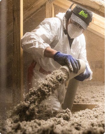 Blown-in insulation